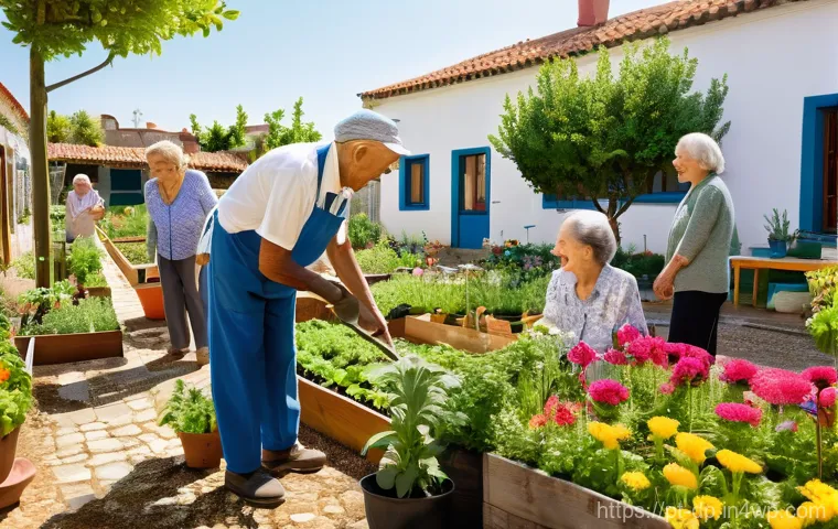 생태 지혜와 노인 돌봄의 교차점 - **Prompt 1: Serene Indoor Gardening Moment**
    A tranquil, detailed shot of an elderly Portuguese ...