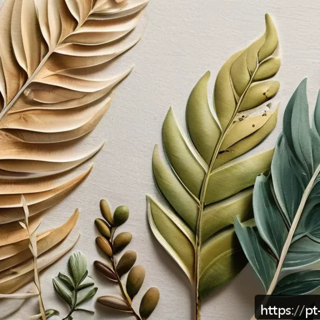 자연을 주제로 한 작품 만들기 - A mixed-media artwork featuring a canvas textured with natural elements such as pressed dry leaves, ...
